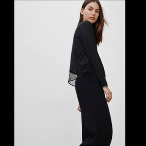 Brand New Wilfred 100% Silk Black XS